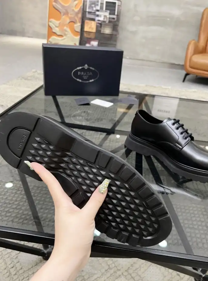 hype Prada Leather Shoes