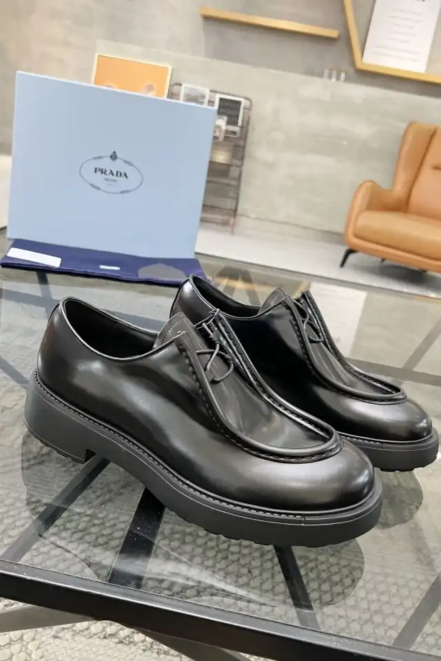 hype Prada Leather Shoes