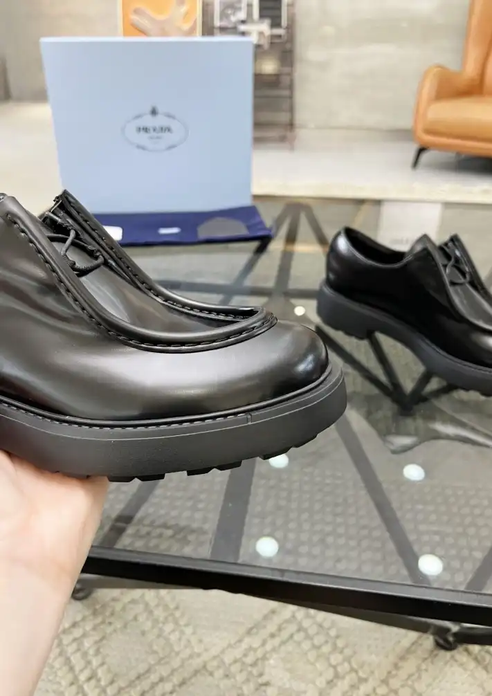 hype Prada Leather Shoes