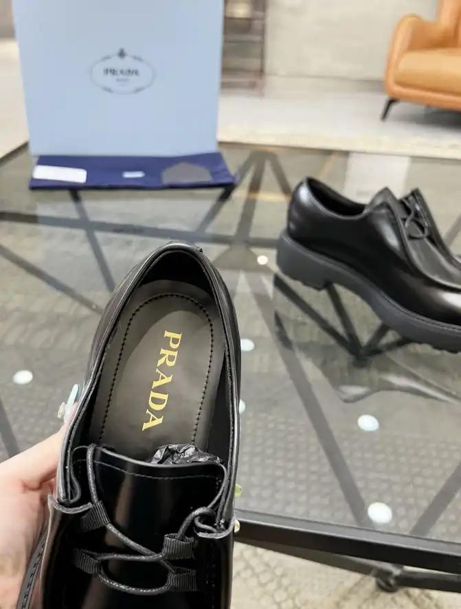 hype Prada Leather Shoes