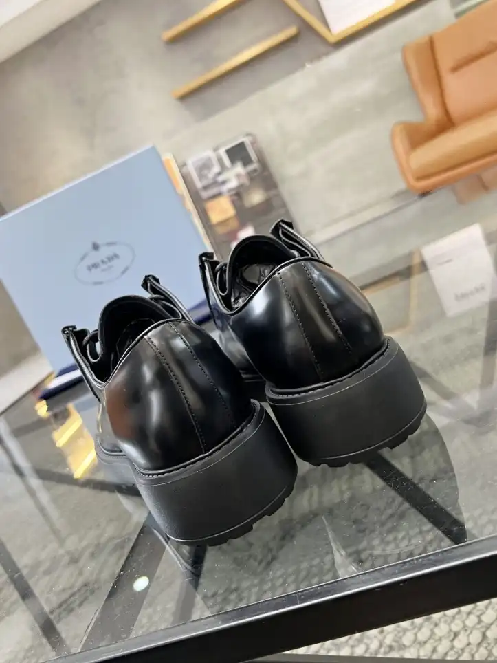 hype Prada Leather Shoes