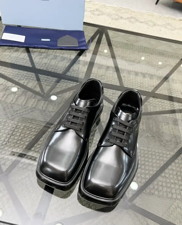 hype Prada Leather Shoes