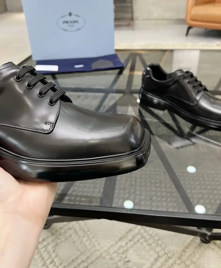 hype Prada Leather Shoes