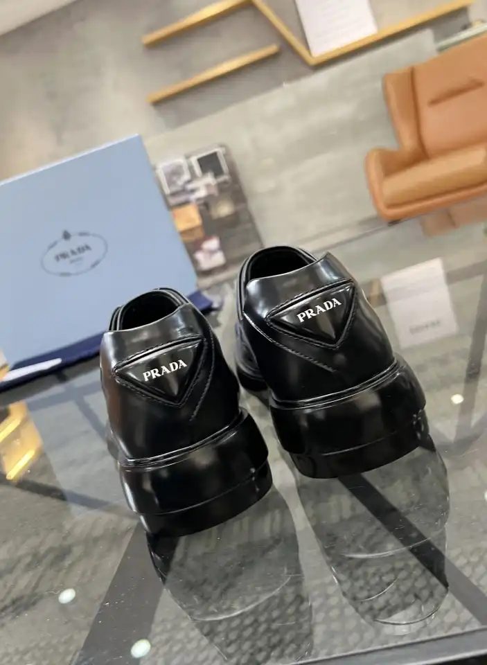 hype Prada Leather Shoes