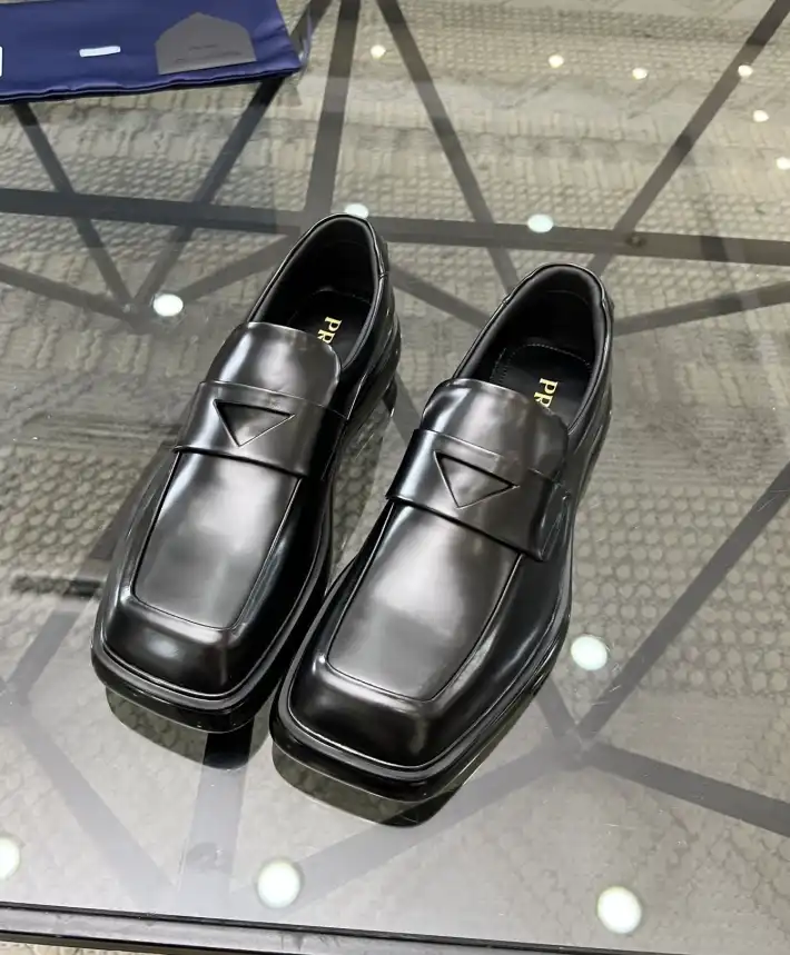 hype Prada Leather Shoes