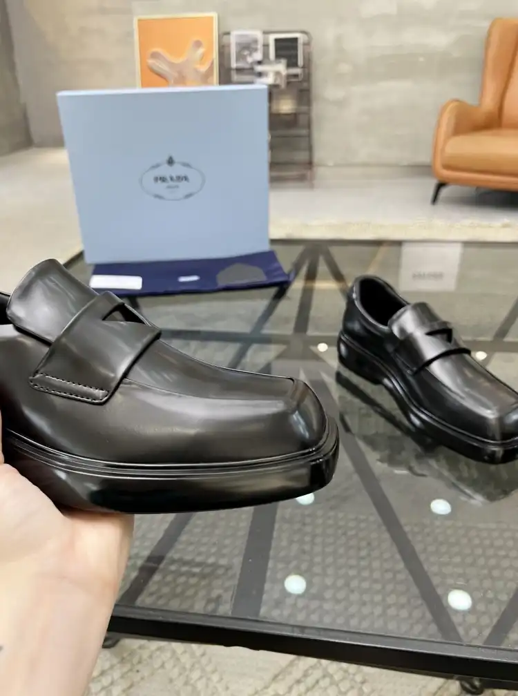 hype Prada Leather Shoes