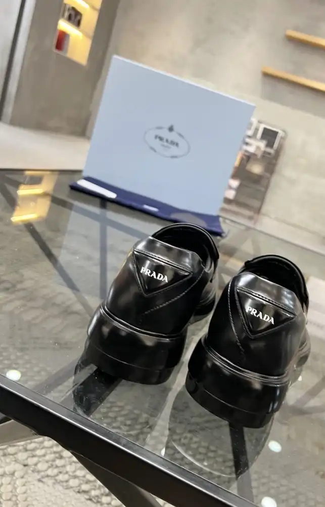 hype Prada Leather Shoes