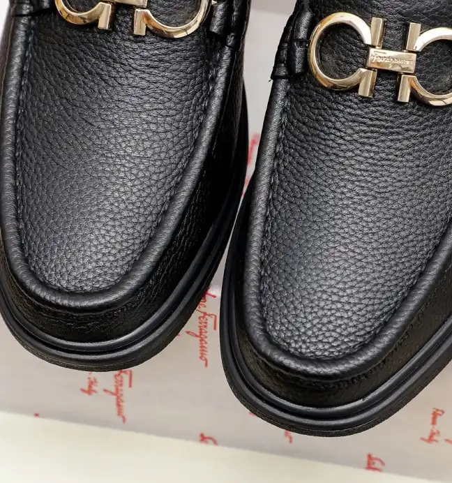 hype Ferragamo Leather Shoes