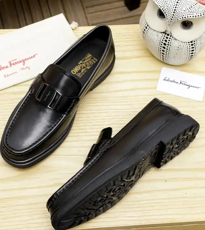 hype Ferragamo Leather Shoes