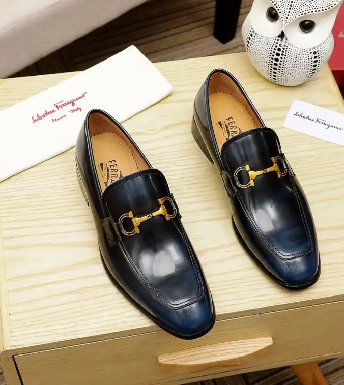 hype Ferragamo Leather Shoes