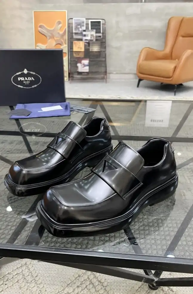 hype Prada Leather Shoes