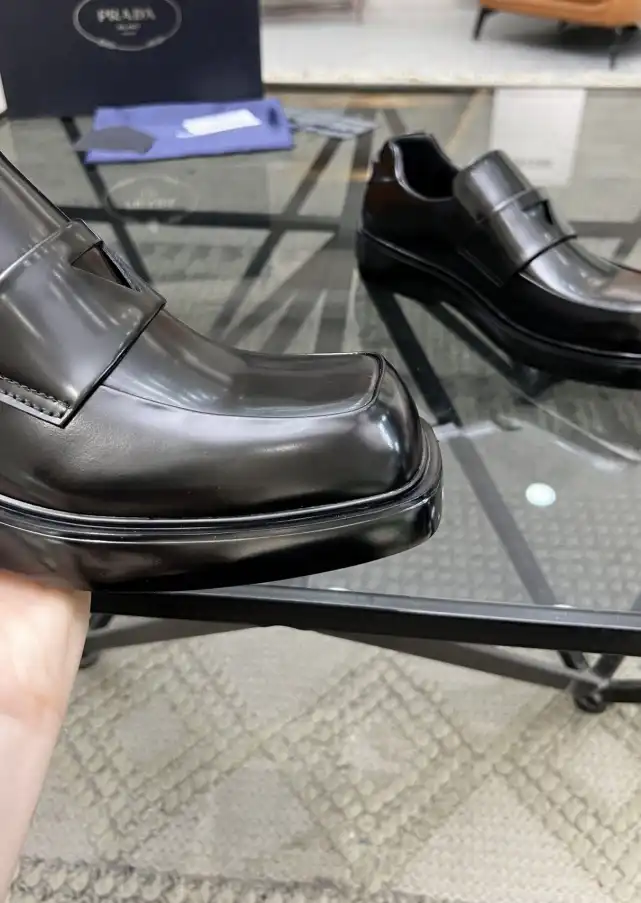 hype Prada Leather Shoes