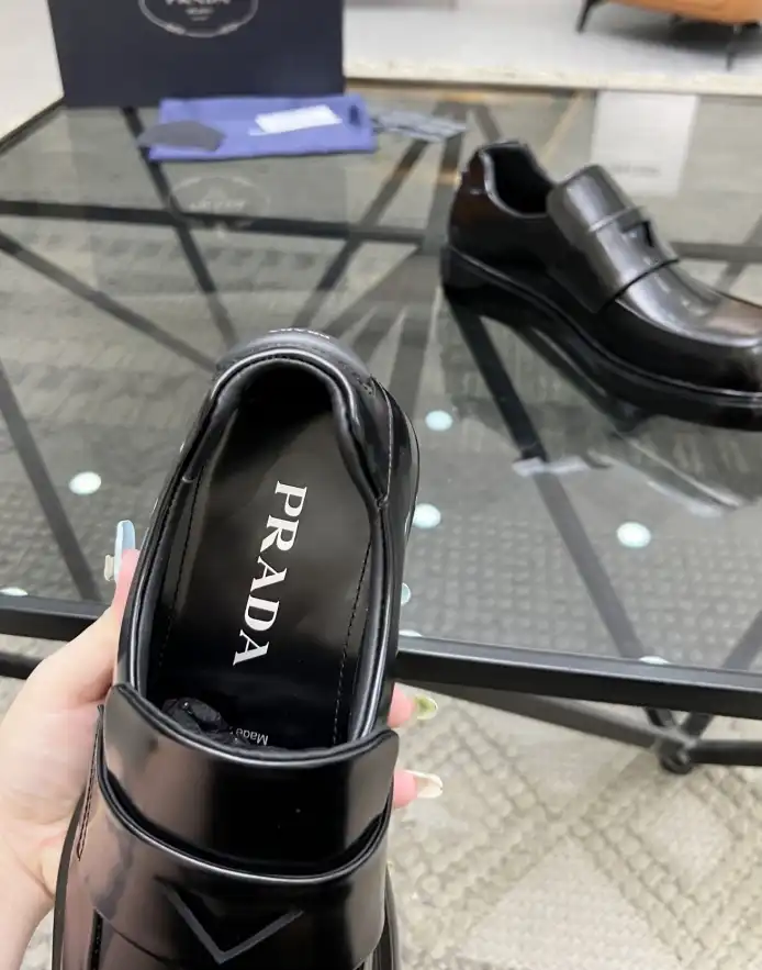 hype Prada Leather Shoes