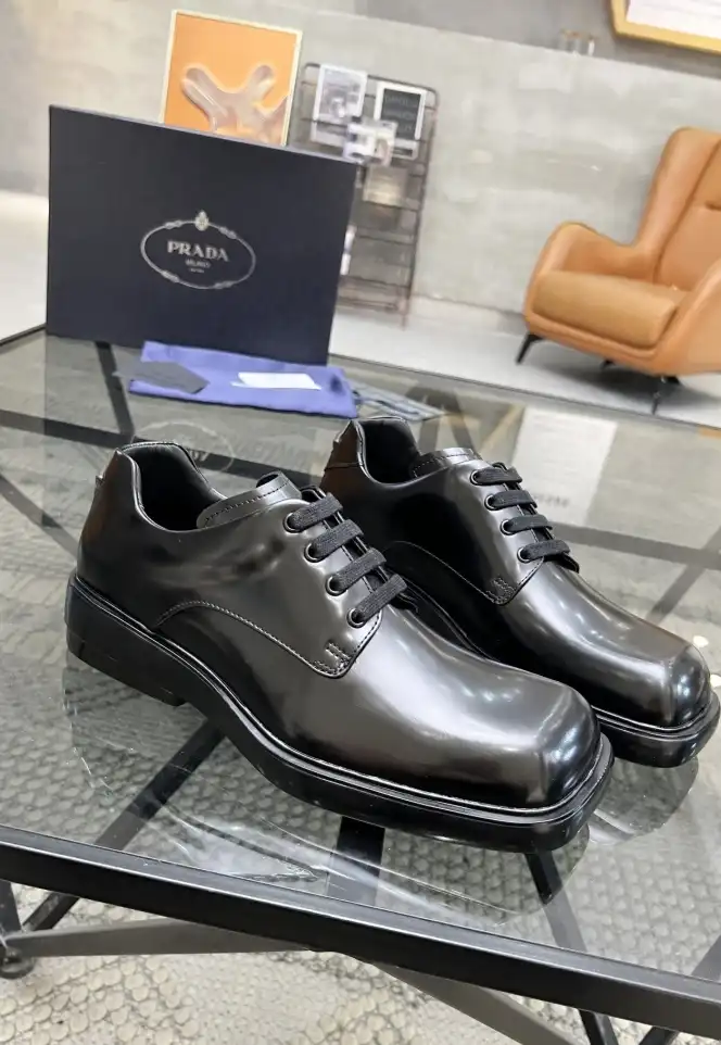 hype Prada Leather Shoes