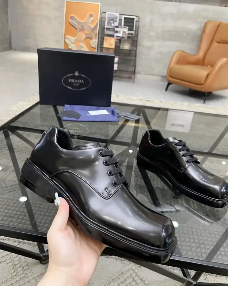 hype Prada Leather Shoes