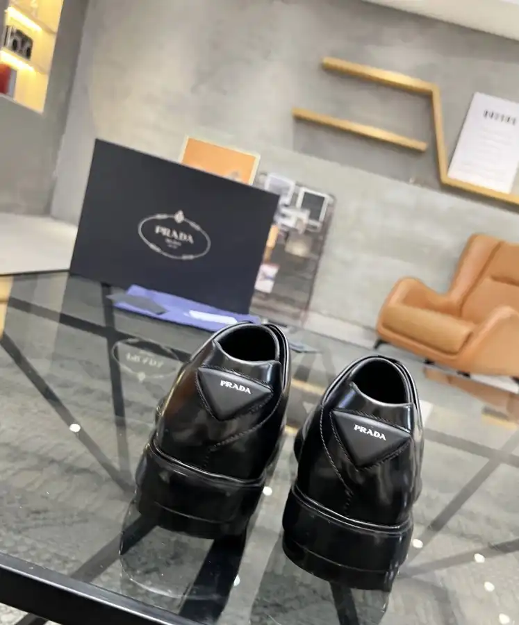 hype Prada Leather Shoes