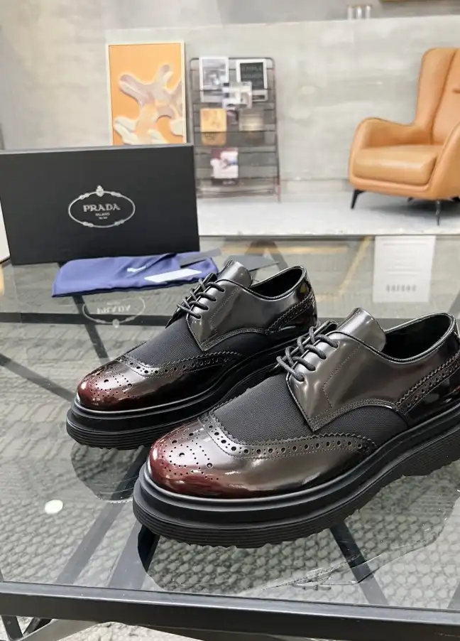 hype Prada Leather Shoes