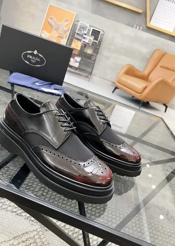 hype Prada Leather Shoes