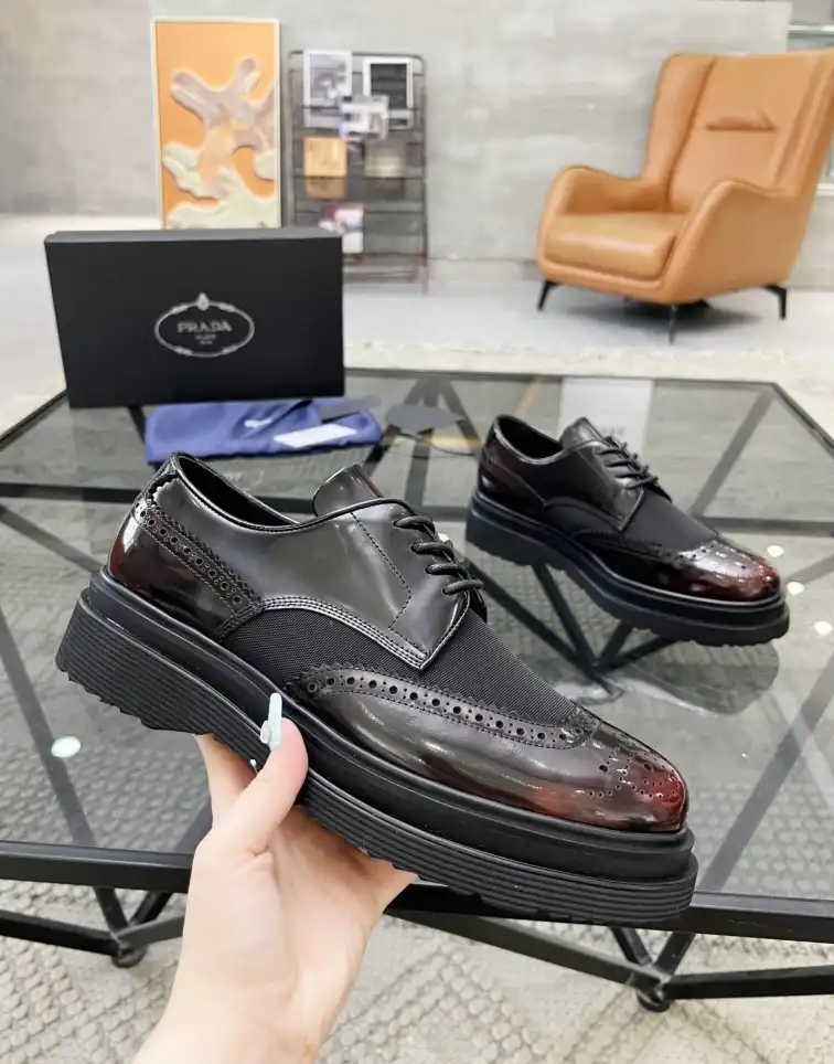 hype Prada Leather Shoes