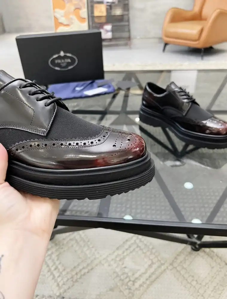 hype Prada Leather Shoes