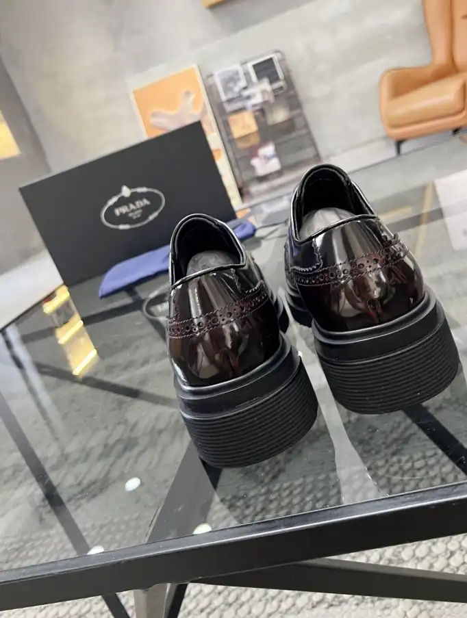 hype Prada Leather Shoes