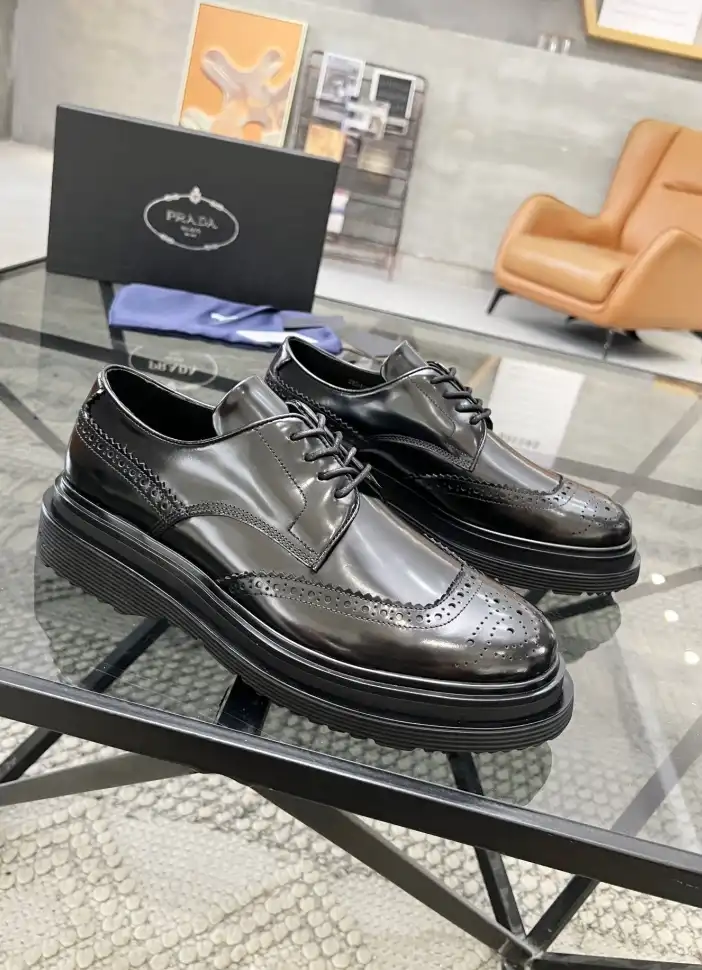 hype Prada Leather Shoes