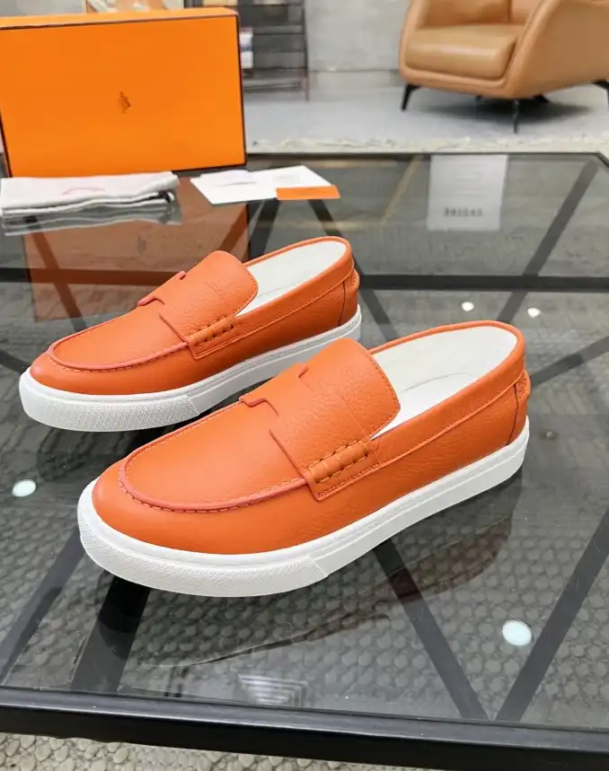 hype Hermes Leather Shoes