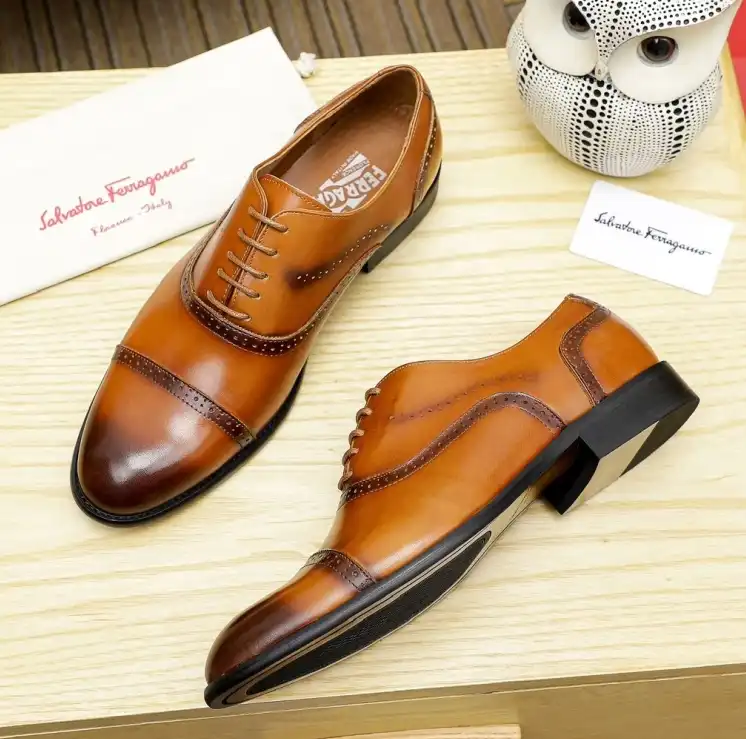 hype Ferragamo Leather Shoes