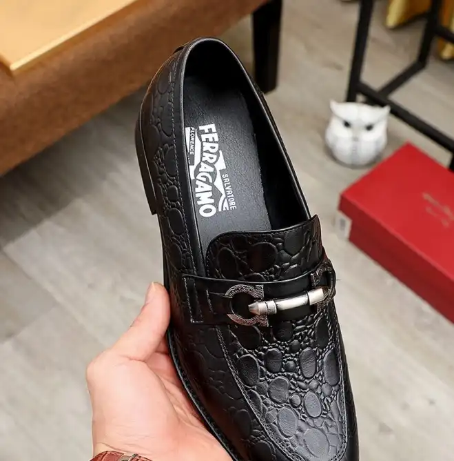 hype Ferragamo Leather Shoes