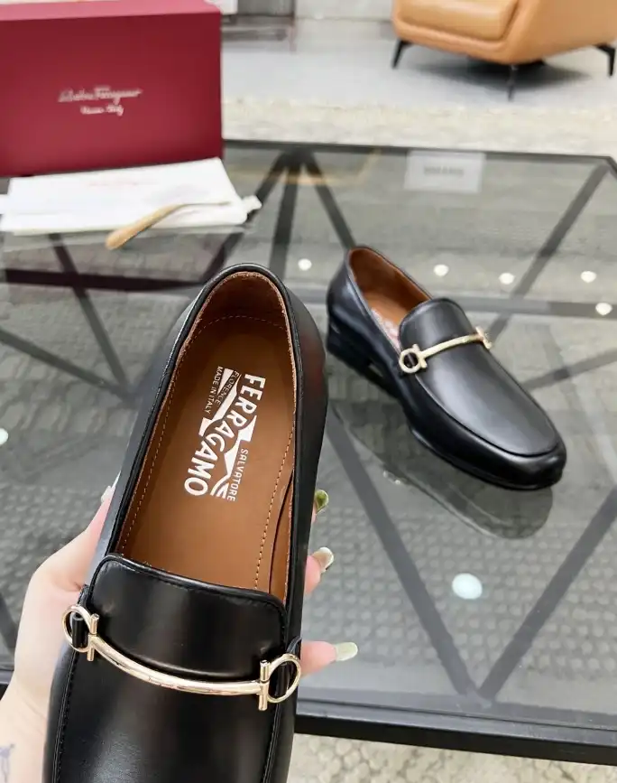 hype Ferragamo Leather Shoes