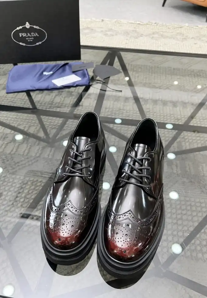 hype Prada Leather Shoes