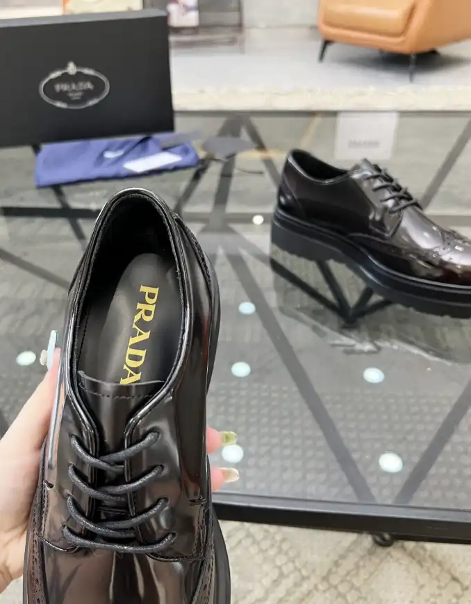 hype Prada Leather Shoes