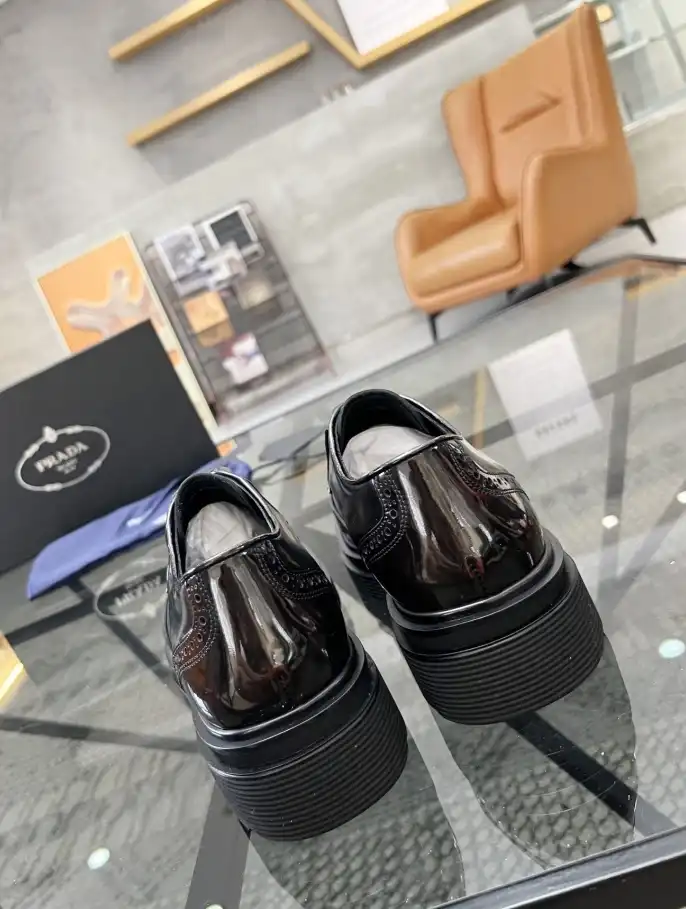 hype Prada Leather Shoes