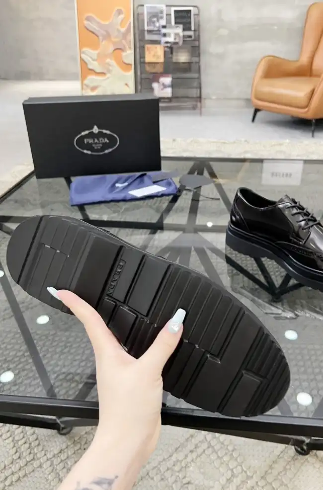 hype Prada Leather Shoes