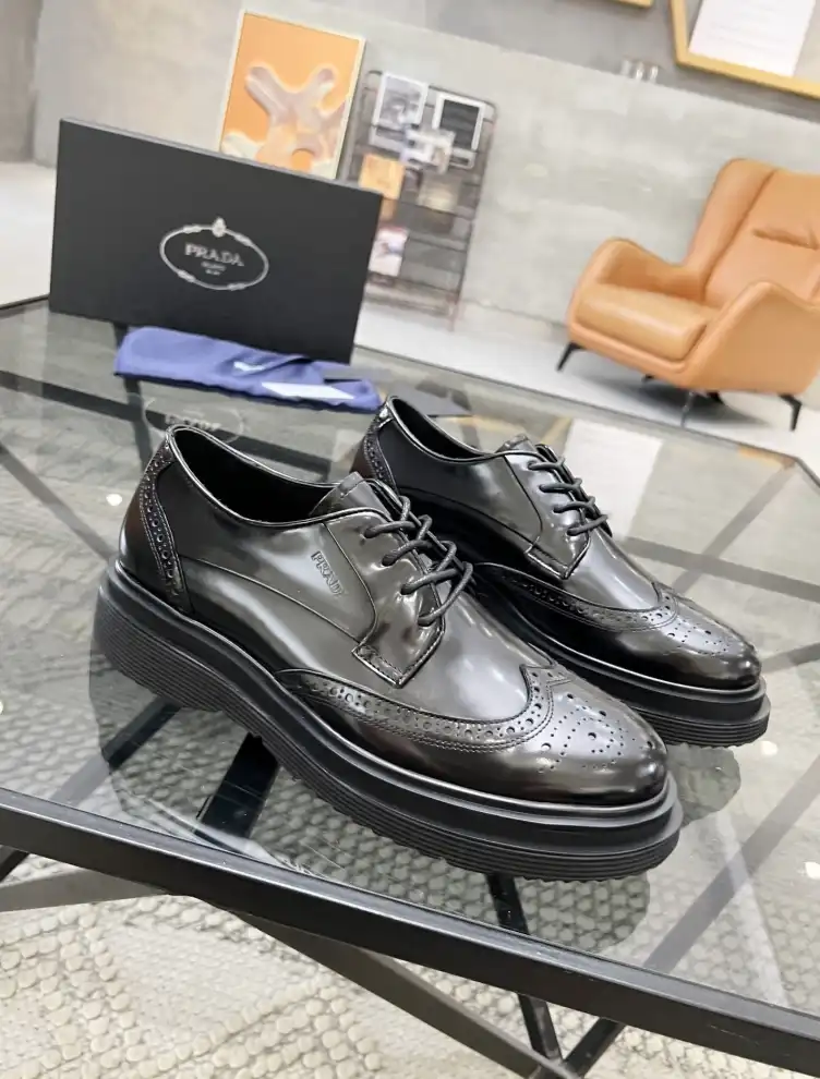 hype Prada Leather Shoes