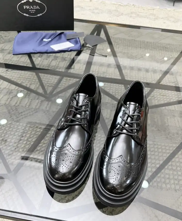 hype Prada Leather Shoes