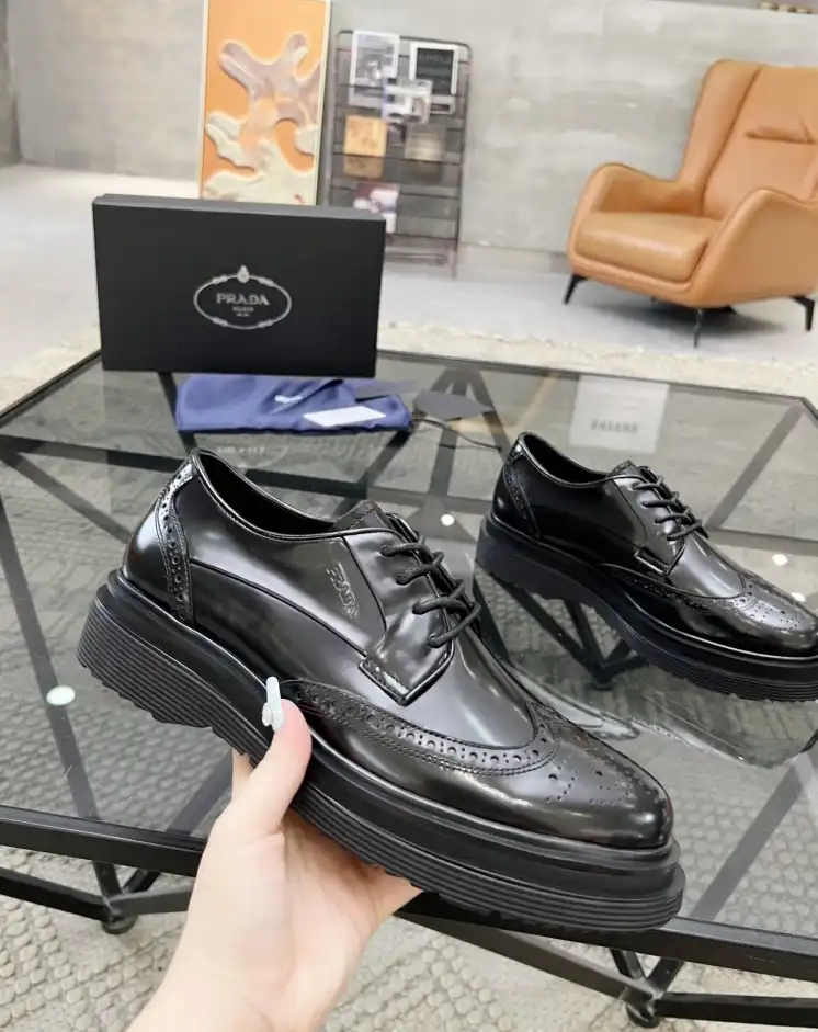 hype Prada Leather Shoes