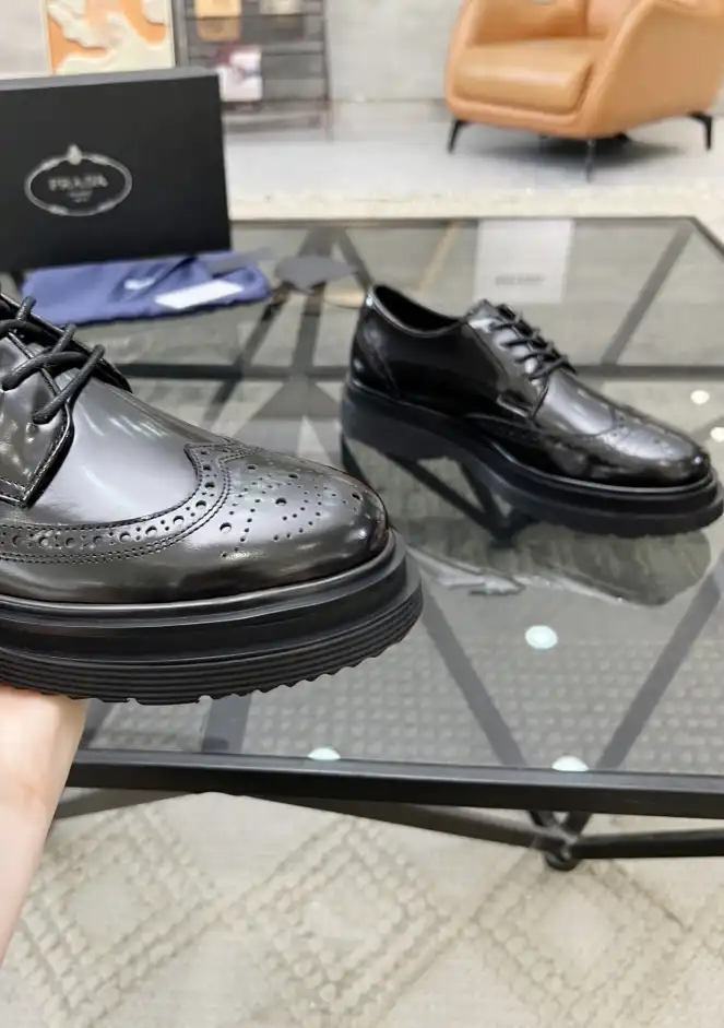 hype Prada Leather Shoes