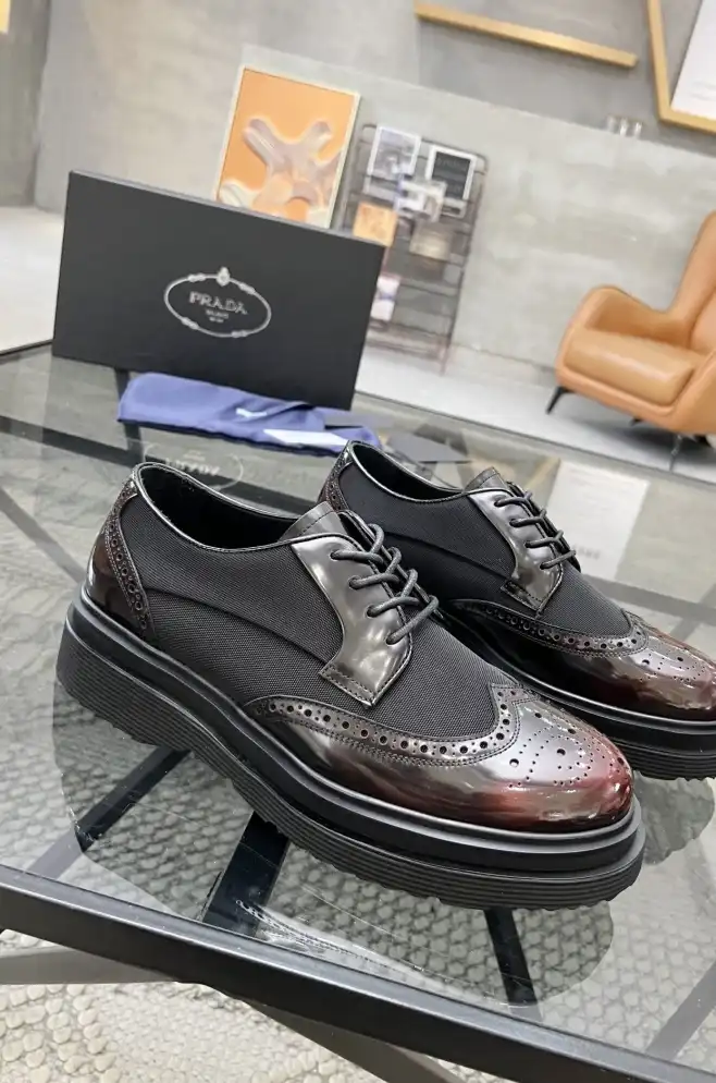 hype Prada Leather Shoes