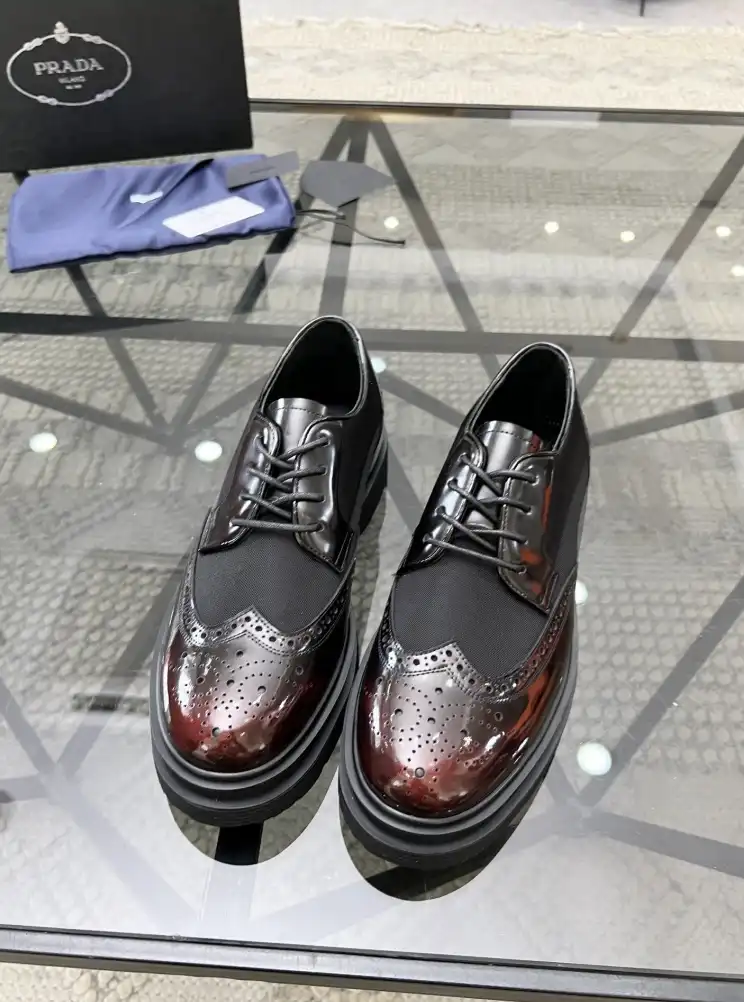 hype Prada Leather Shoes