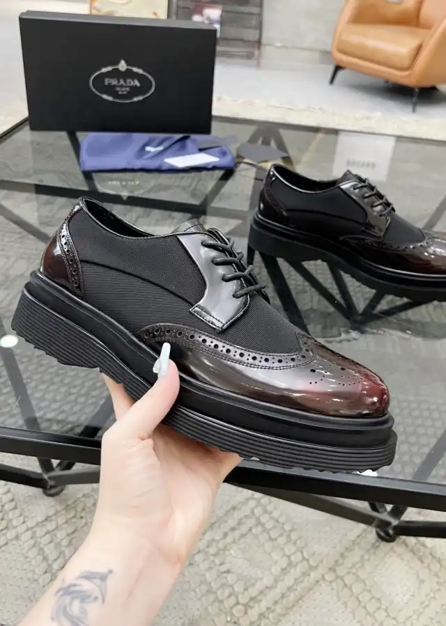 hype Prada Leather Shoes