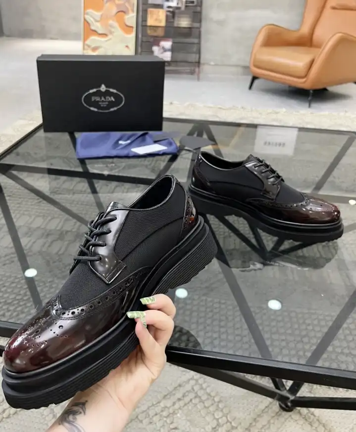 hype Prada Leather Shoes