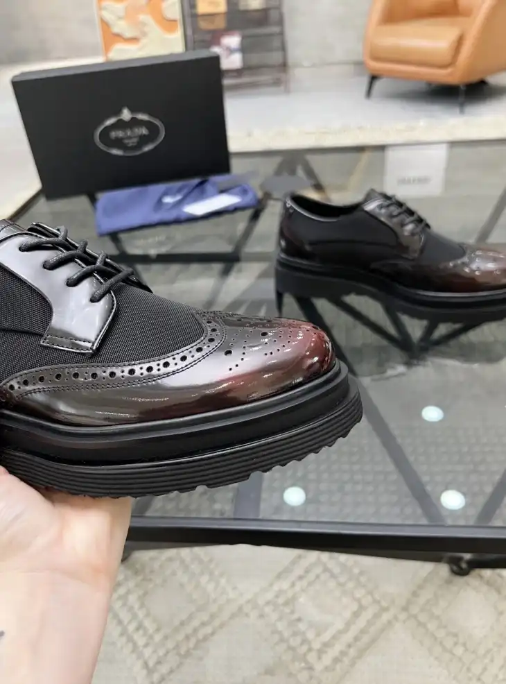 hype Prada Leather Shoes