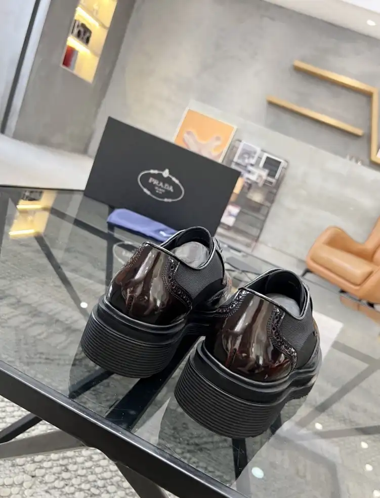 hype Prada Leather Shoes