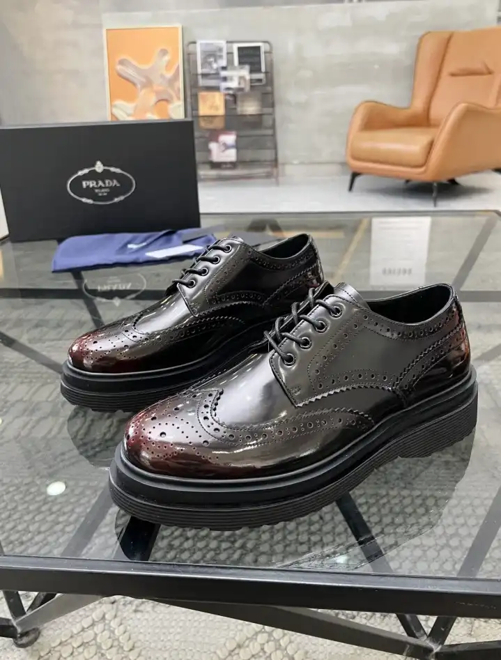 hype Prada Leather Shoes