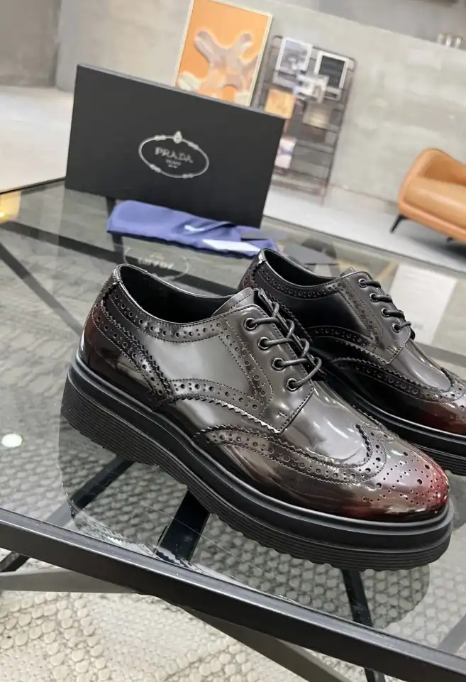 hype Prada Leather Shoes