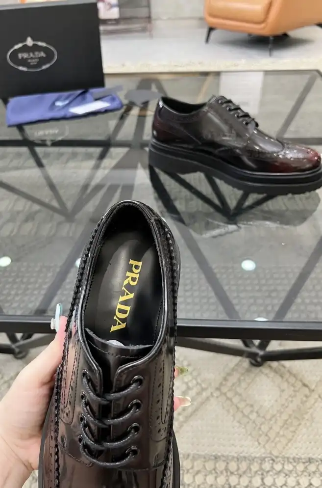 hype Prada Leather Shoes