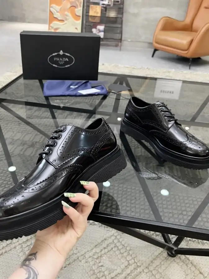 hype Prada Leather Shoes