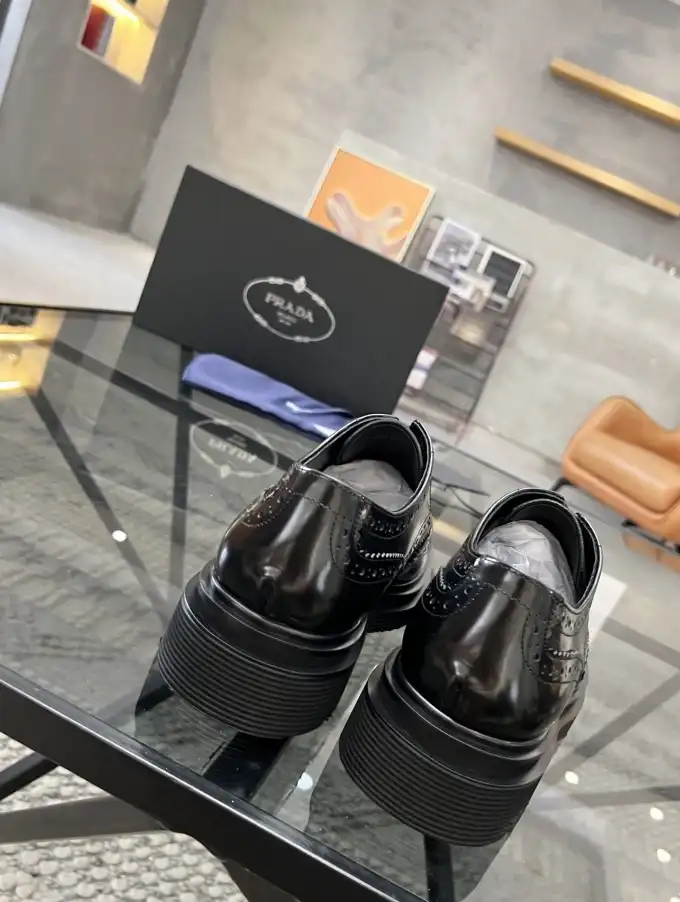 hype Prada Leather Shoes