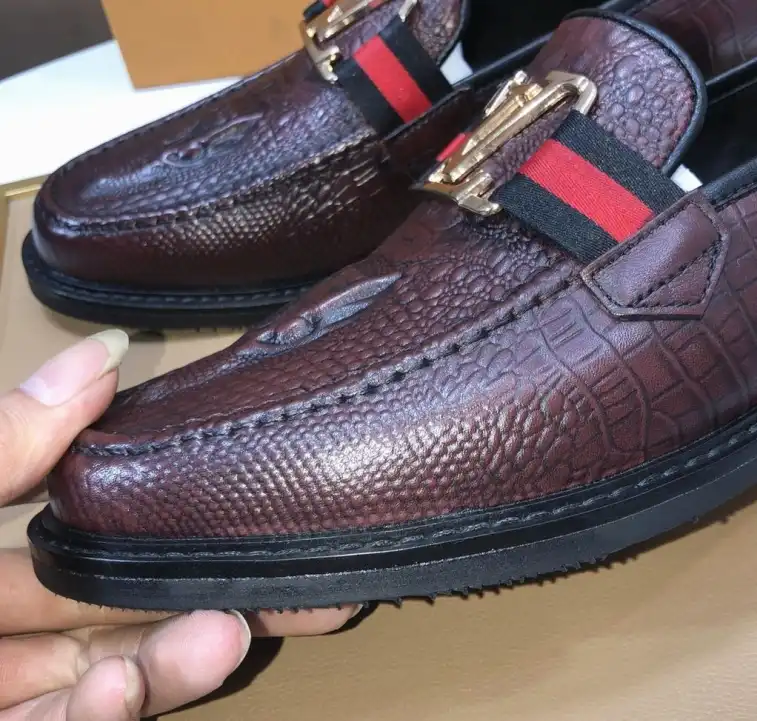 hype LV Leather Shoes